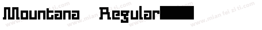 Mountana Regular字体转换